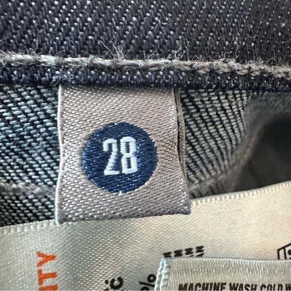 CITIZEN OF HUMANITY MID RISE HUTTON WIDE LEG FLARE DARK WASH SIZE 28 - Picture 9 of 14